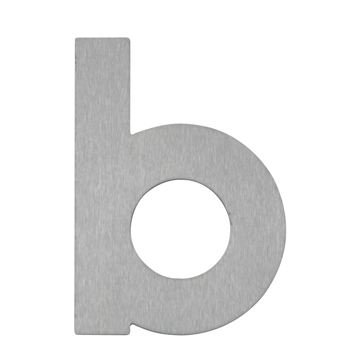 Letter b, stainless steel