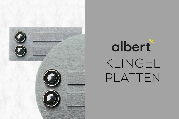 Kategoriebanner Marke Albert  Klingelplatten