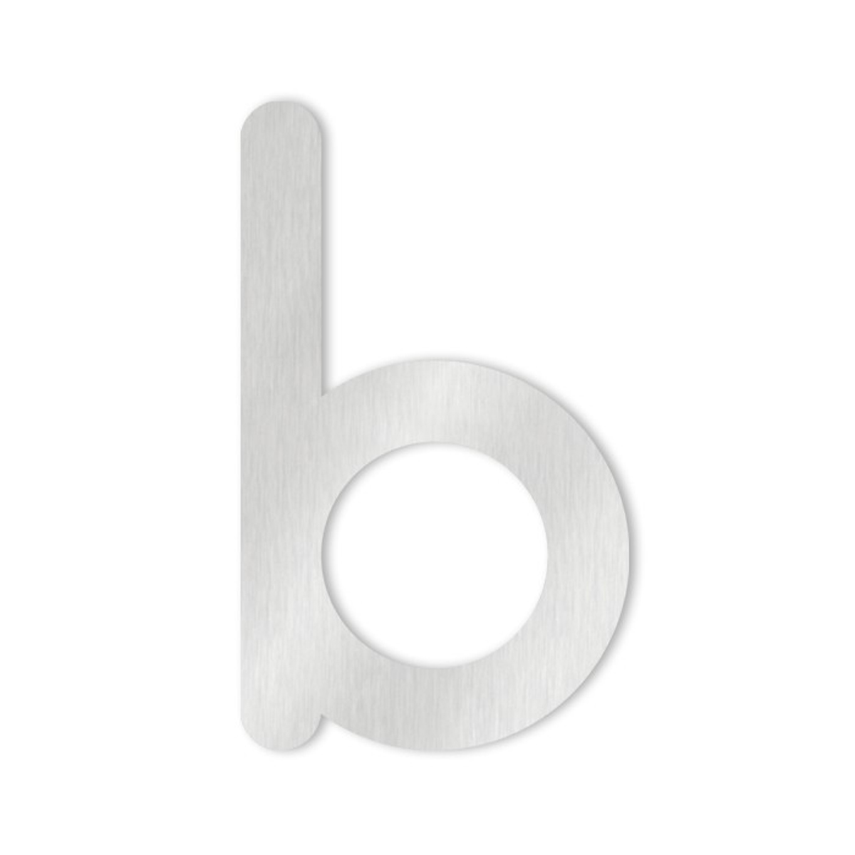Letter b, stainless steel