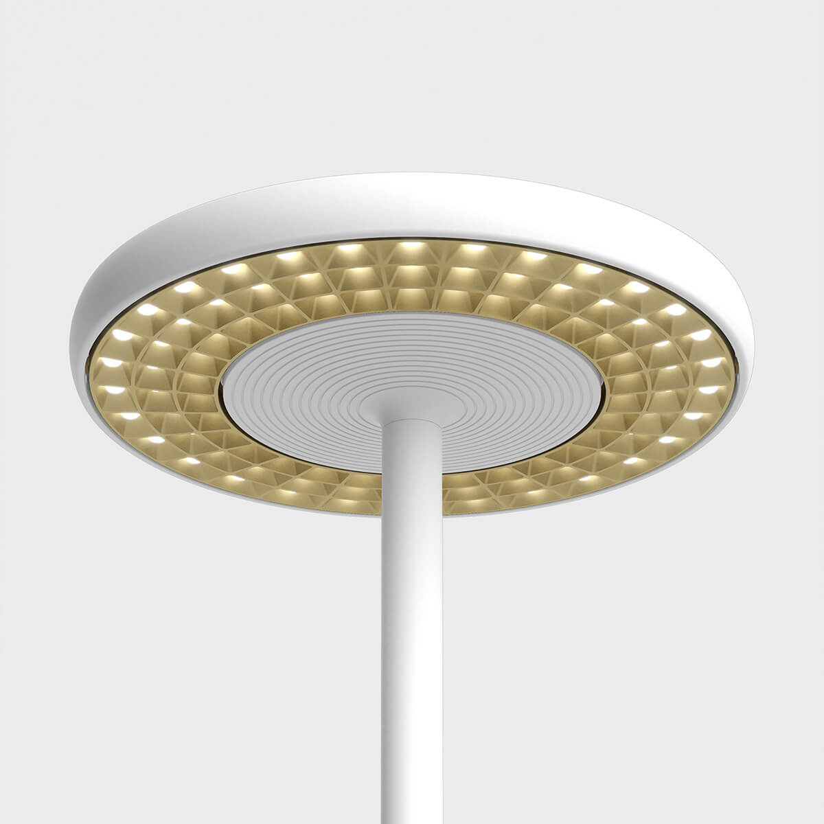 Struktur: weiß matt, Raster: Gold matt