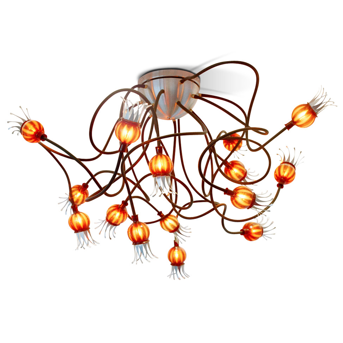 Arms: 75 cm black, shades: ruby red