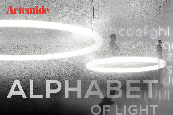 Kategoriebanner Marke Artemide Alphabet of light