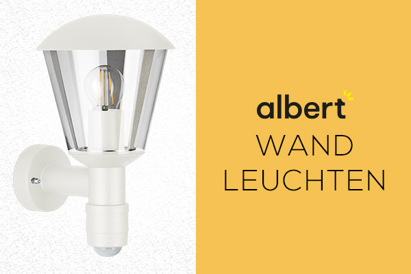 Kategoriebanner Marke Albert  Wandleuchten