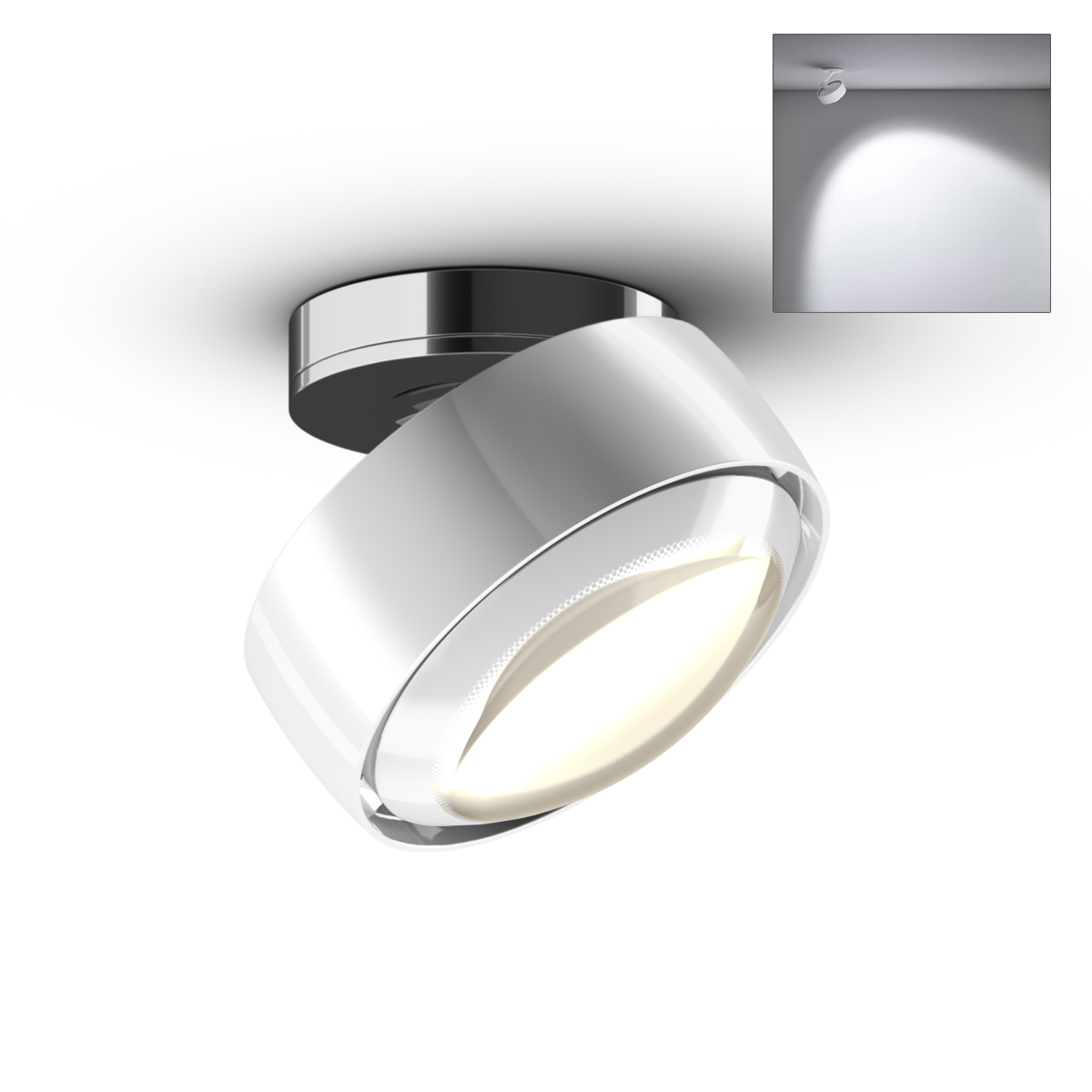 Più alto Volt S80 Deckenstrahler, 2700 K