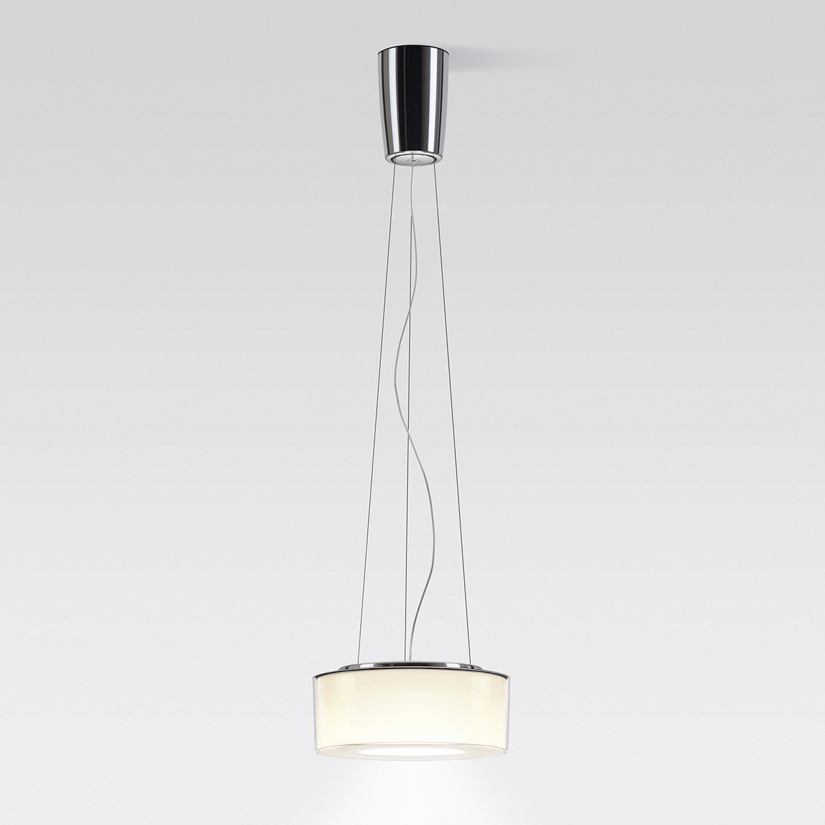 Clear acrylic, reflector: cylindrical opal