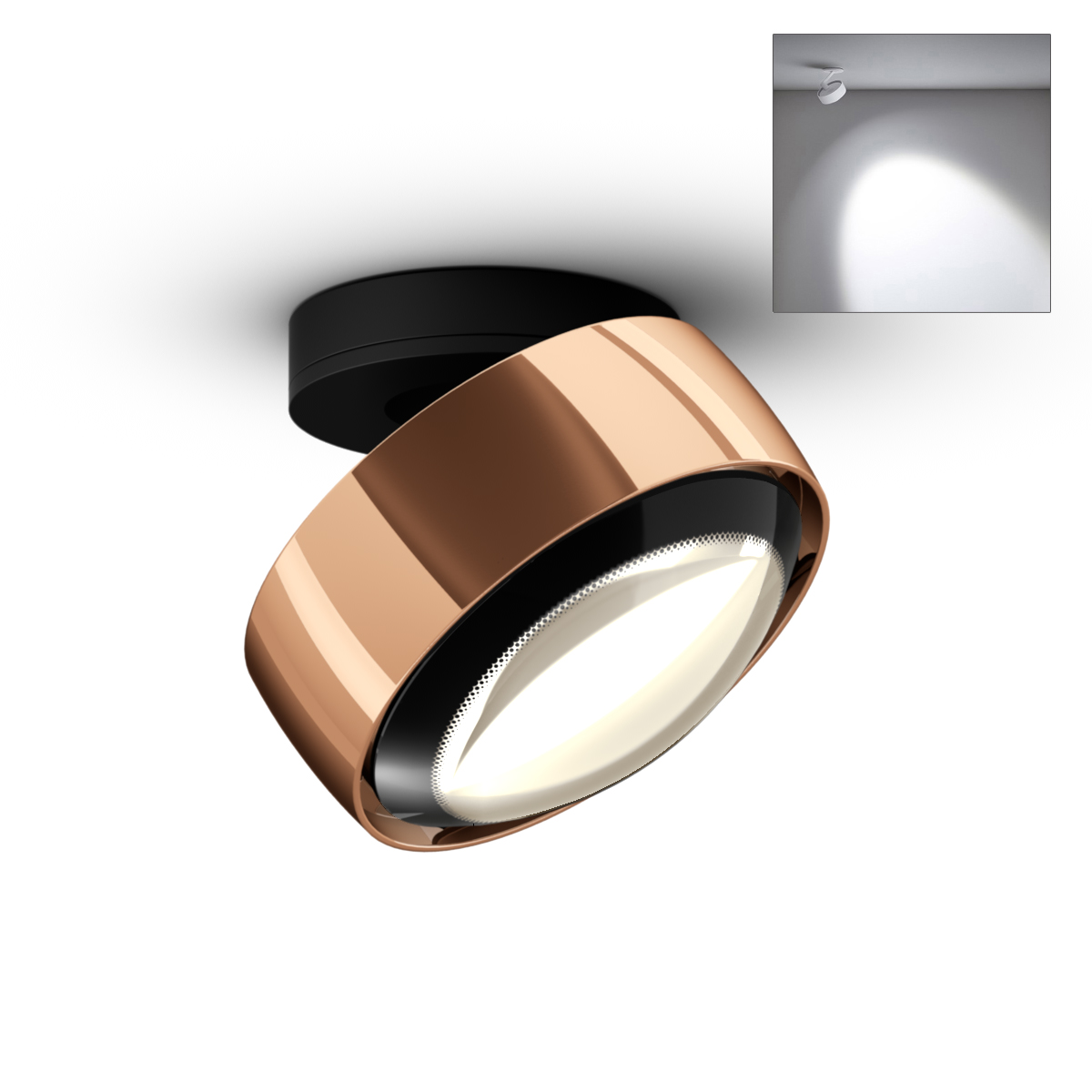 Più alto Volt S40 Deckenstrahler, 3000 K