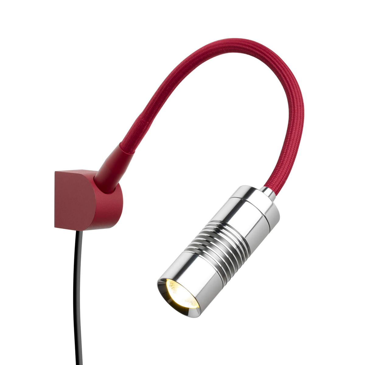 red matt, head: chrome