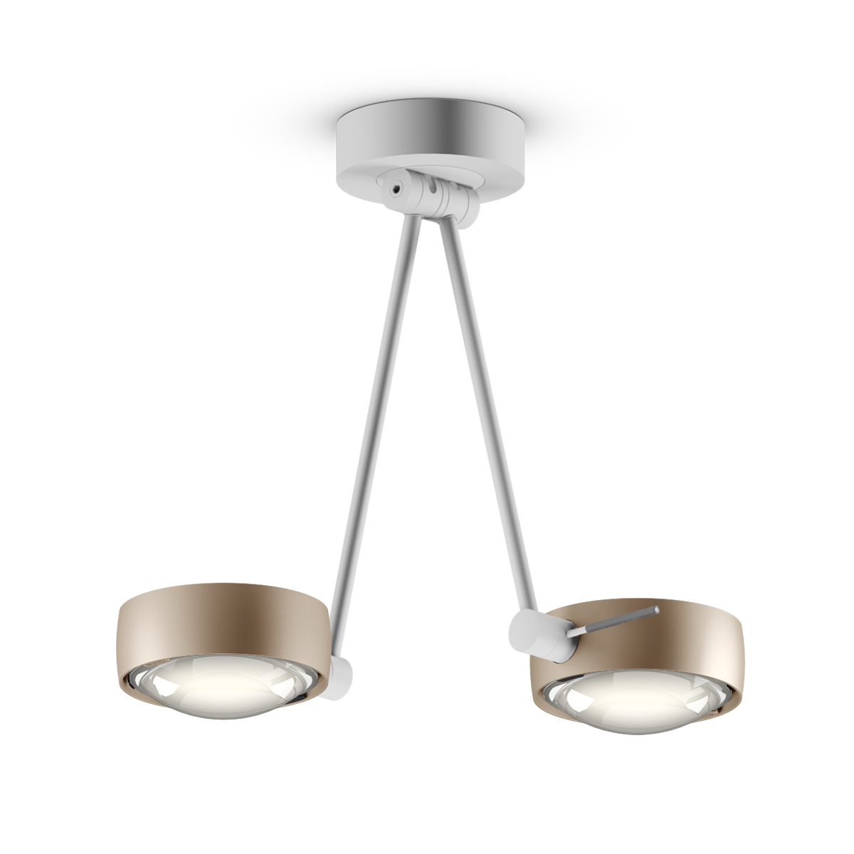 gold matt / weiß matt