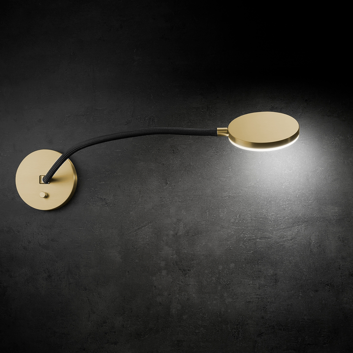 Anodized brass / black