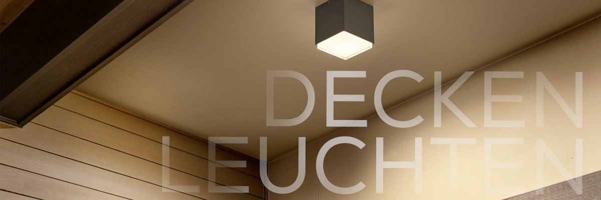 Kategoriebanner Deckenleuchten Outdoor