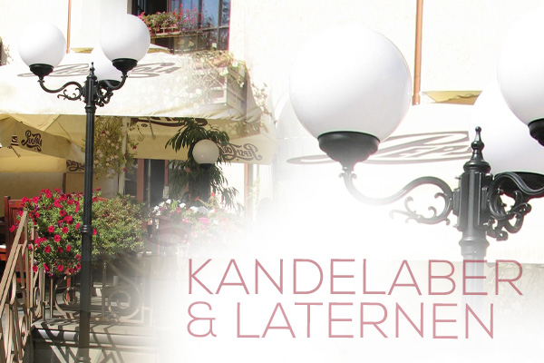 Kategoriebanner Kandelaber & Laternen