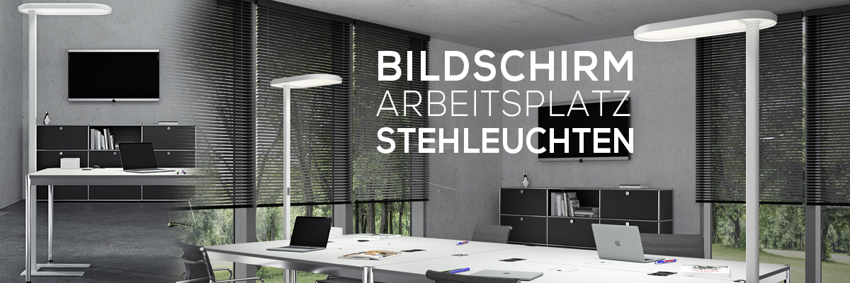 Kategoriebanner gewerbliche Bildschirmarbeitsplatzstehleuchten