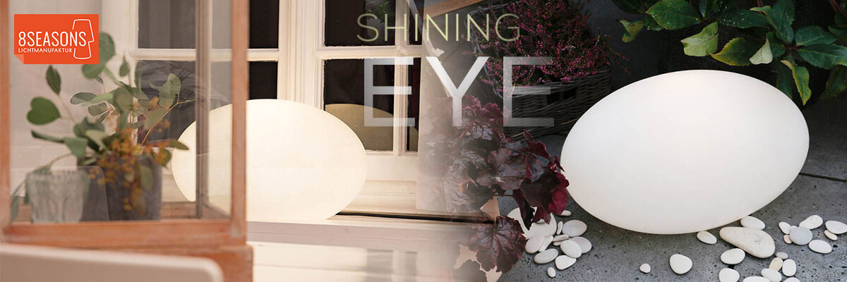 Kategoriebanner Marke 8 seasons design shining eye