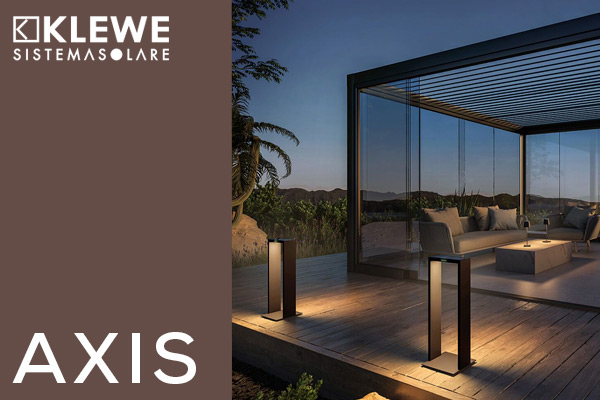 Klewe Axis LED Akku-Solarleuchten für Garten, Terrasse & Patio – kabellos, autark & modern