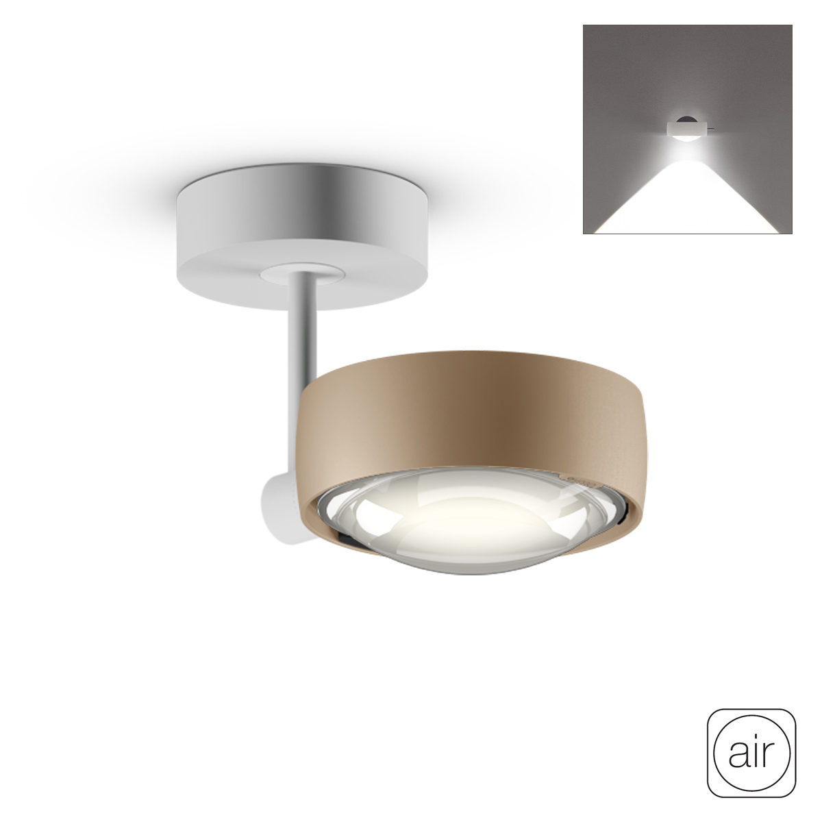 Sento C faro up "air" LED Deckenleuchte, 2700 K, 10 cm