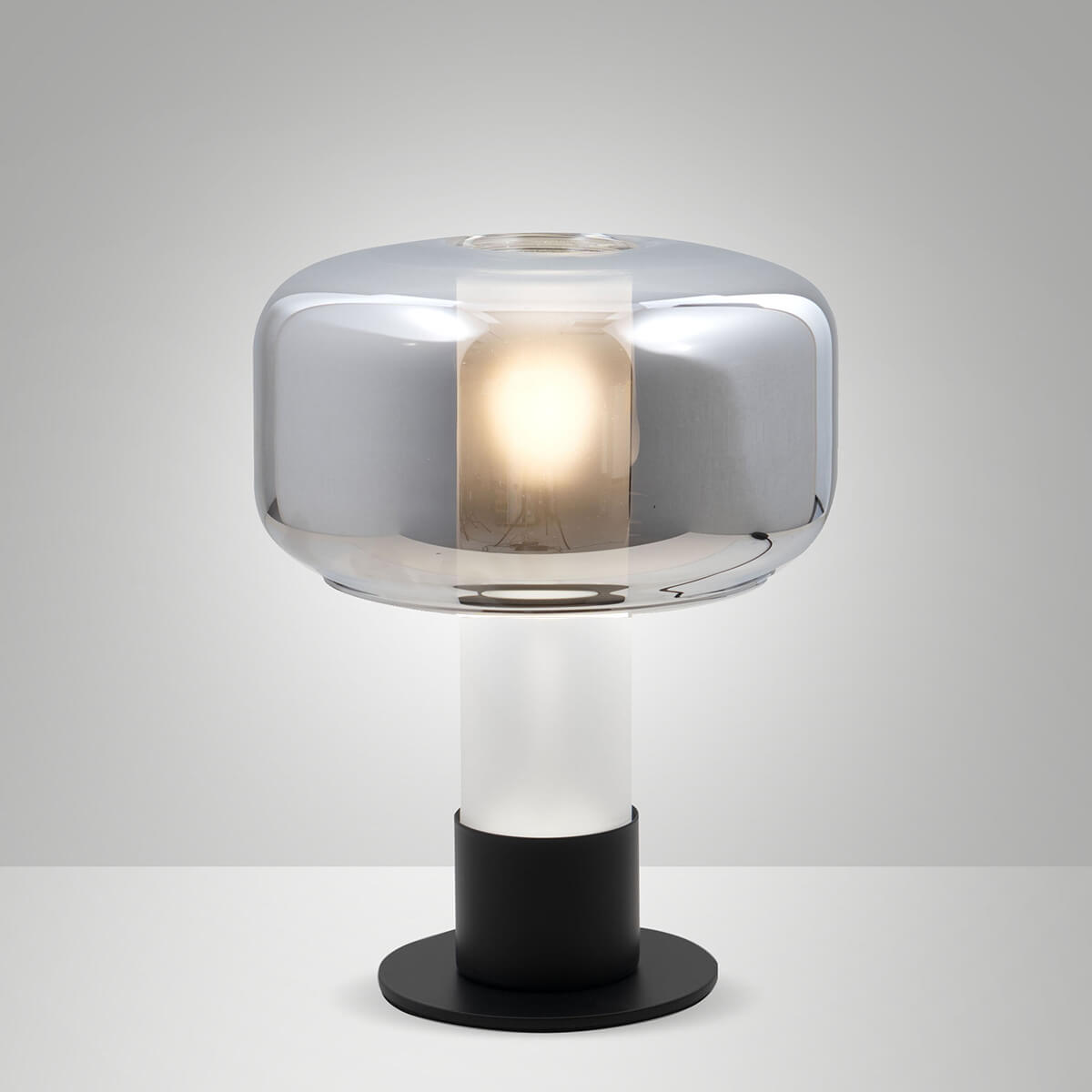 Glas: grau transparent