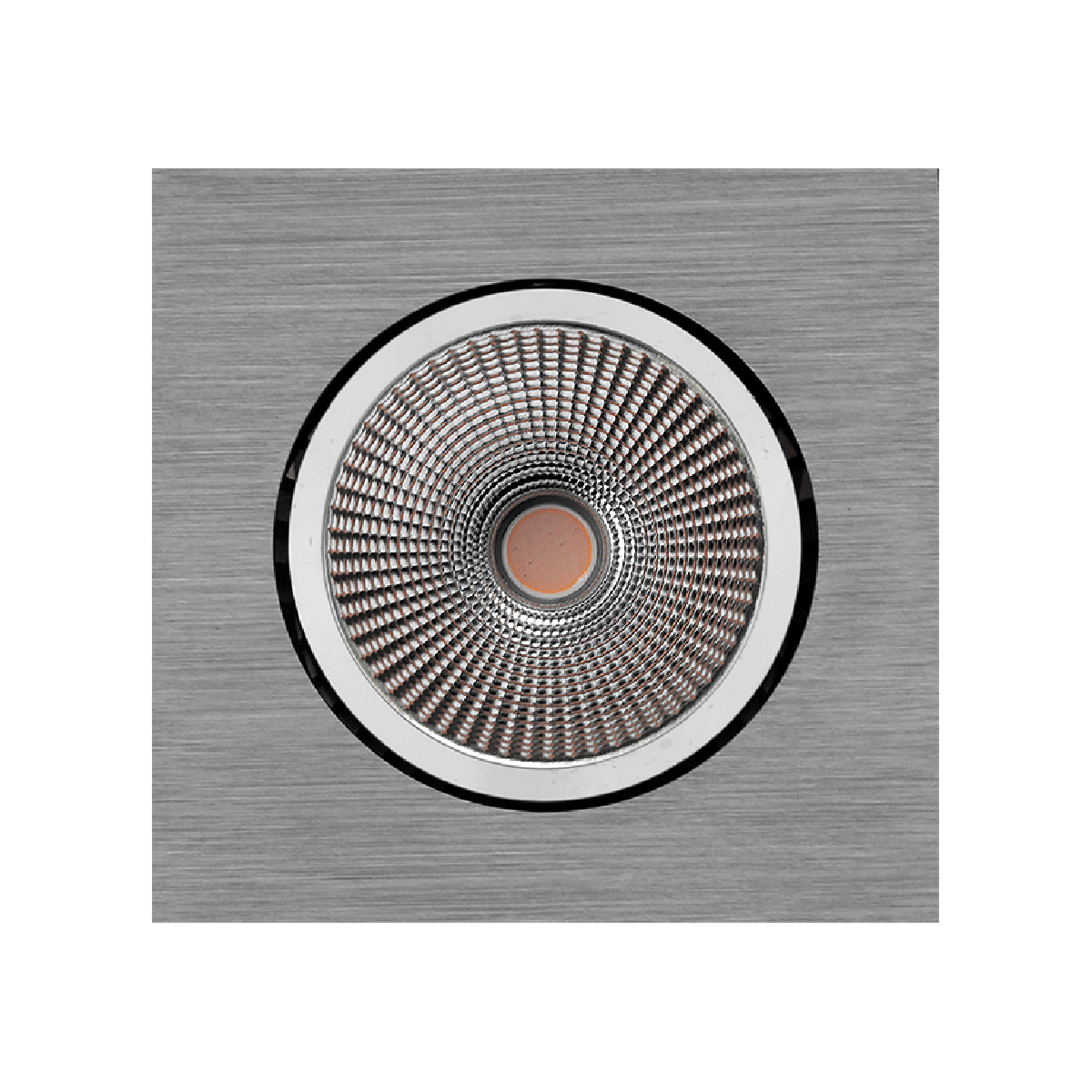 Brushed aluminum, polished