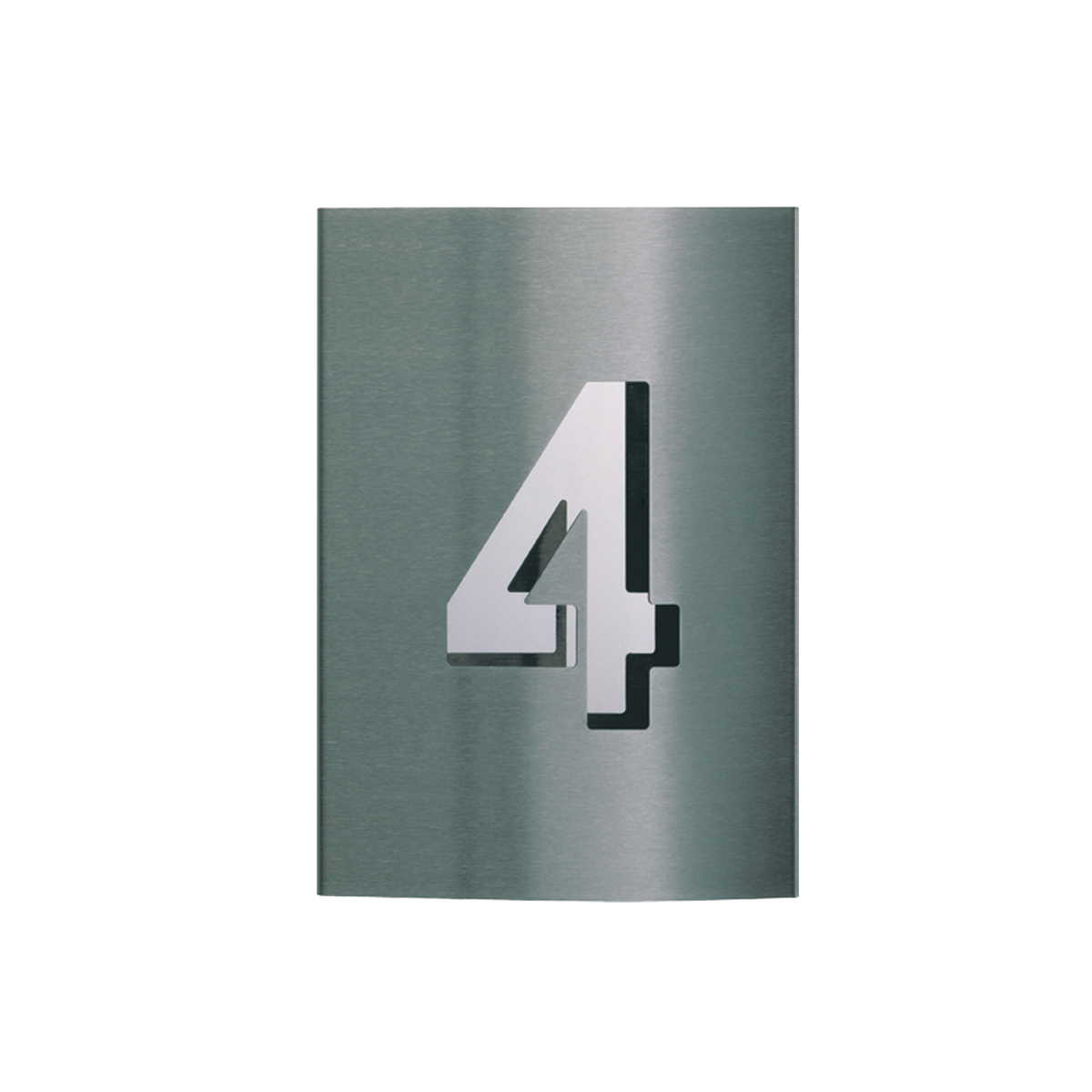 1 digit, stainless steel