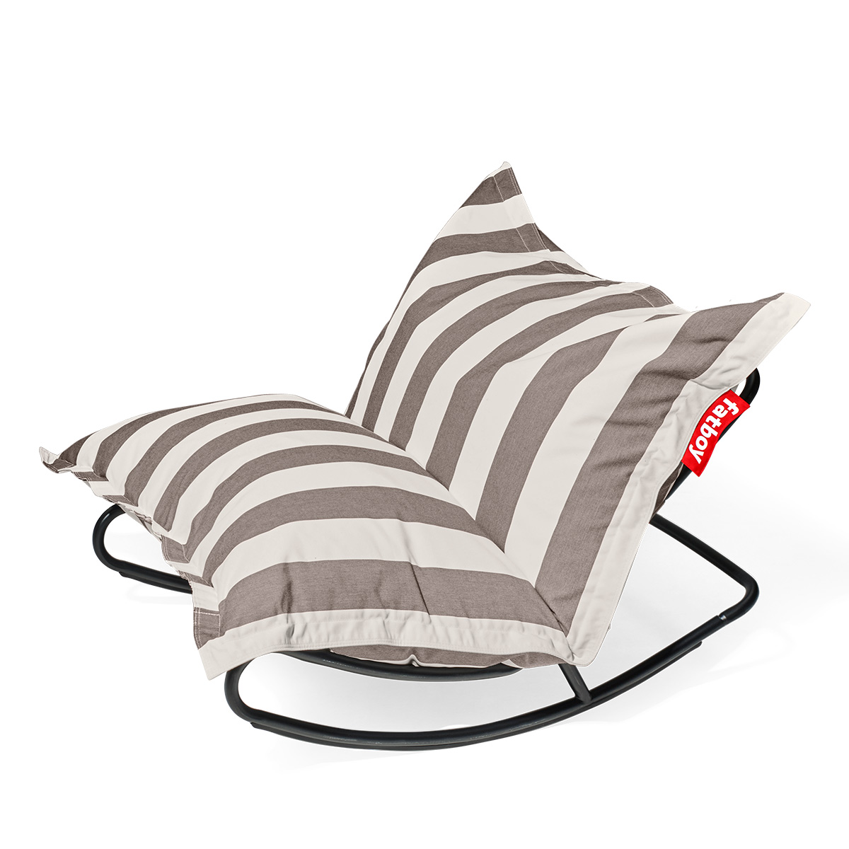 Sitzsack: Stripe Cacao (weiß-braun)