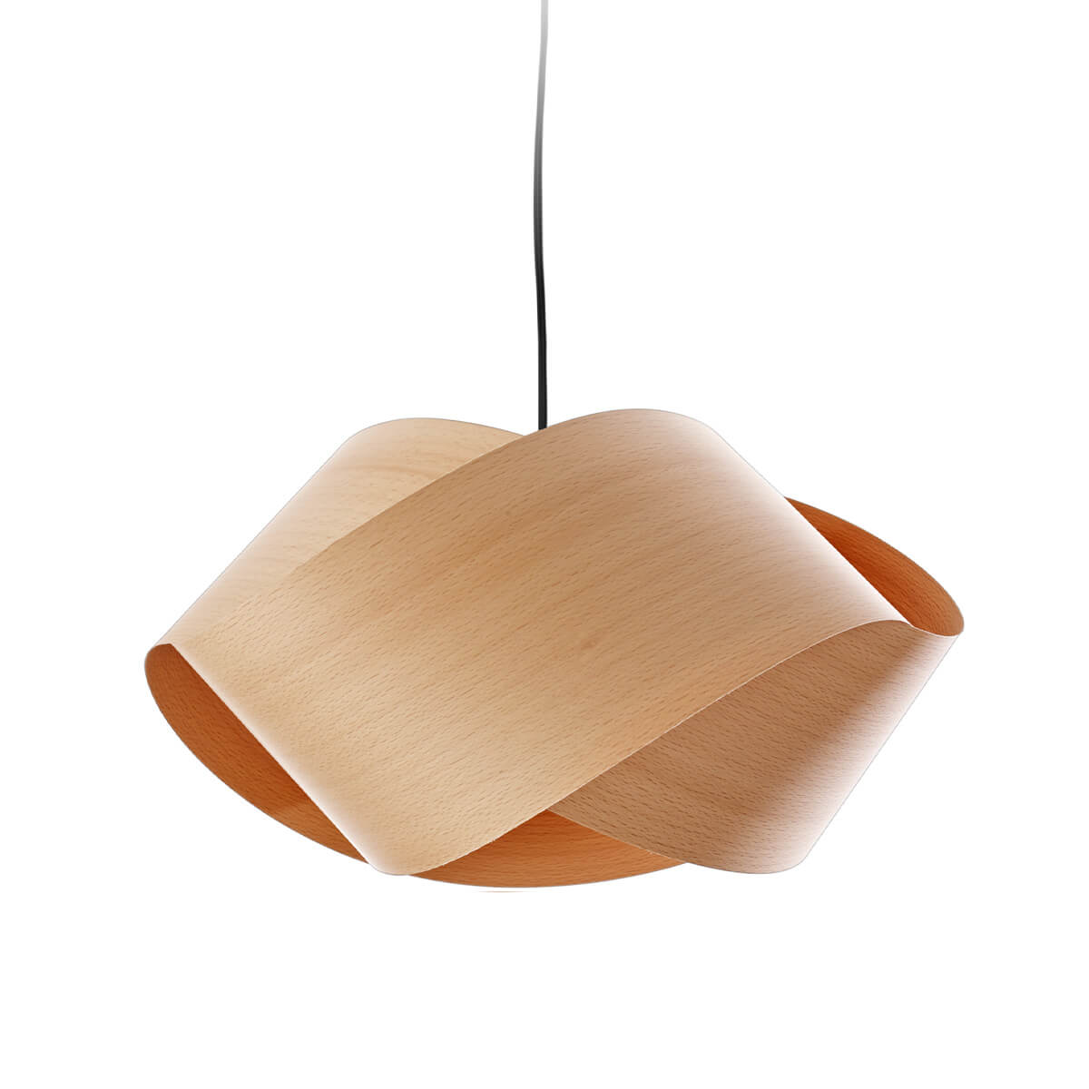 Nut Pendelleuchte, Kabel: schwarz, Rückläufer