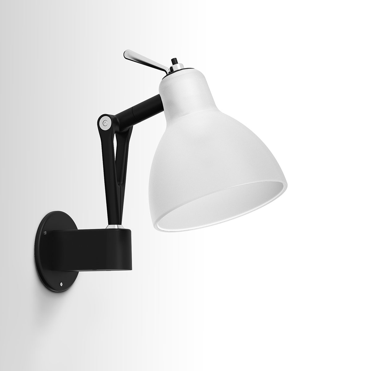 Frame: black matt, shade: white matt