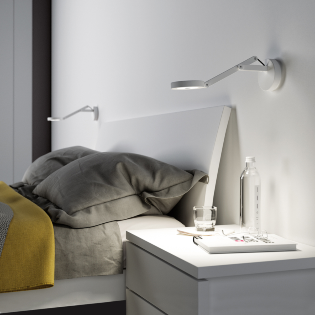 String W0 Tunable White LED Wandleuchte, Verstellband: schwarz