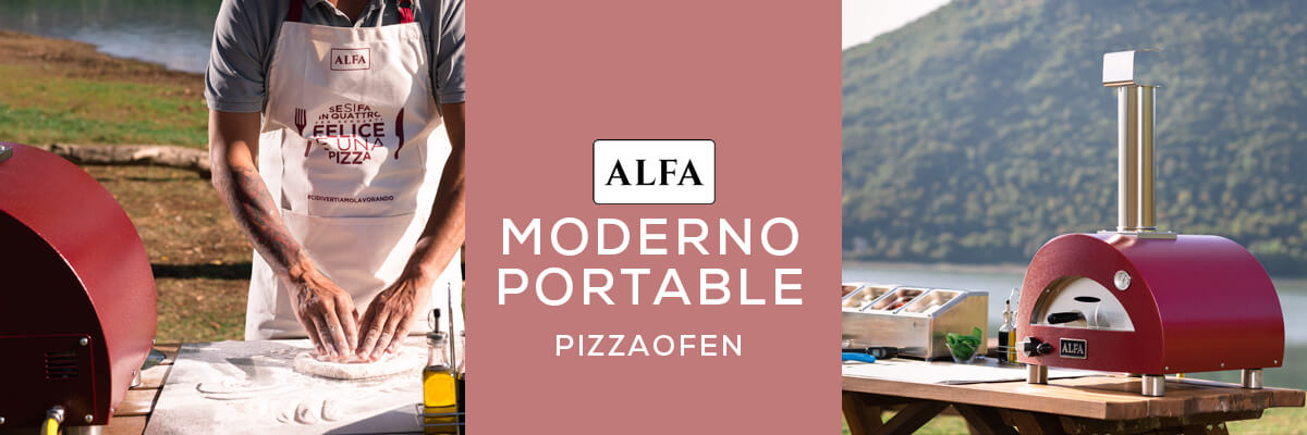 Kategoriebanner Marke Alfa Forni Moderno Portable Pizzaofen