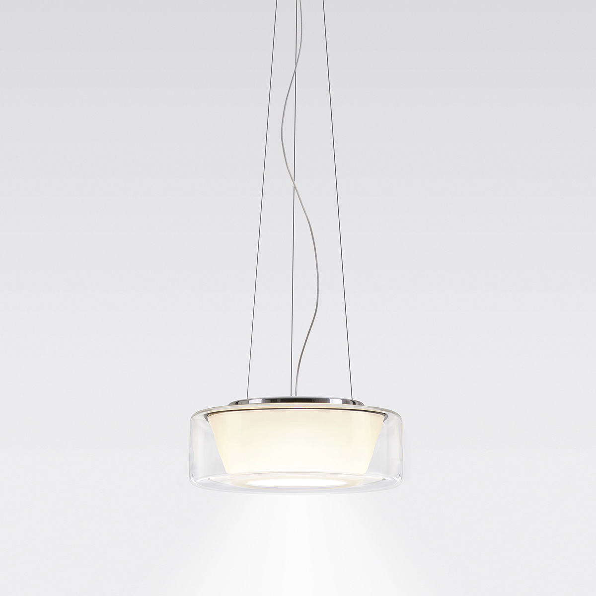 Clear glass, reflector: conical opal