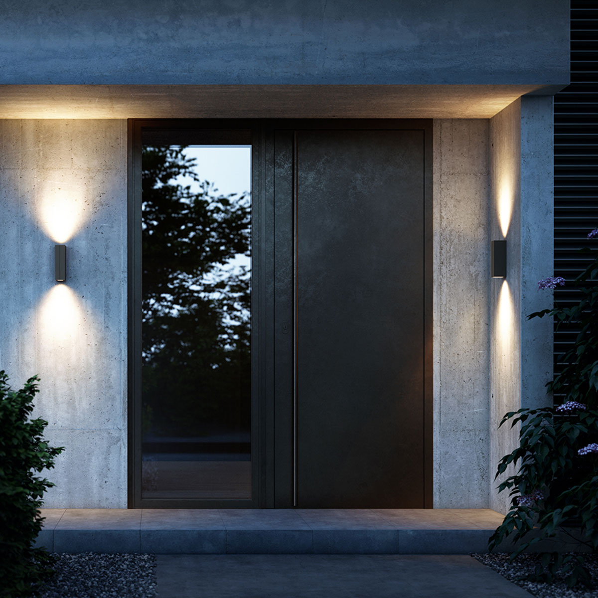 IP44.de Cut LED Außenwandleuchte, anthracite (anthrazit)