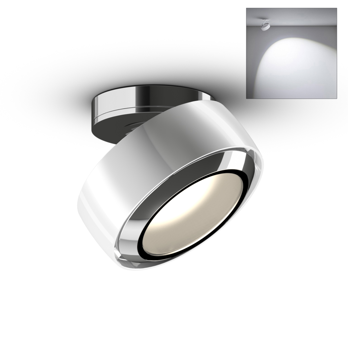 Più R alto Volt C80 Deckenstrahler, 3000 K