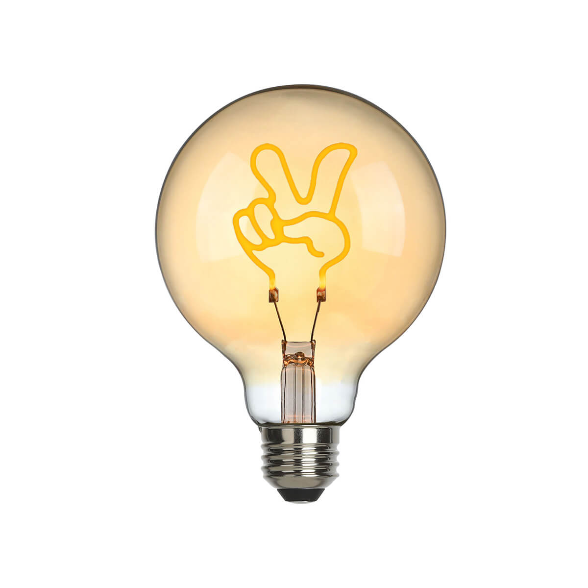 Victory LED Filament Globelampe E27 Amber, 1,5 W, 2000 K
