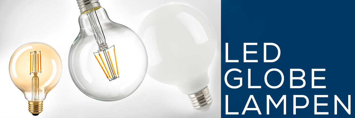 Kategoriebanner Leuchtmittel LED Globelampen