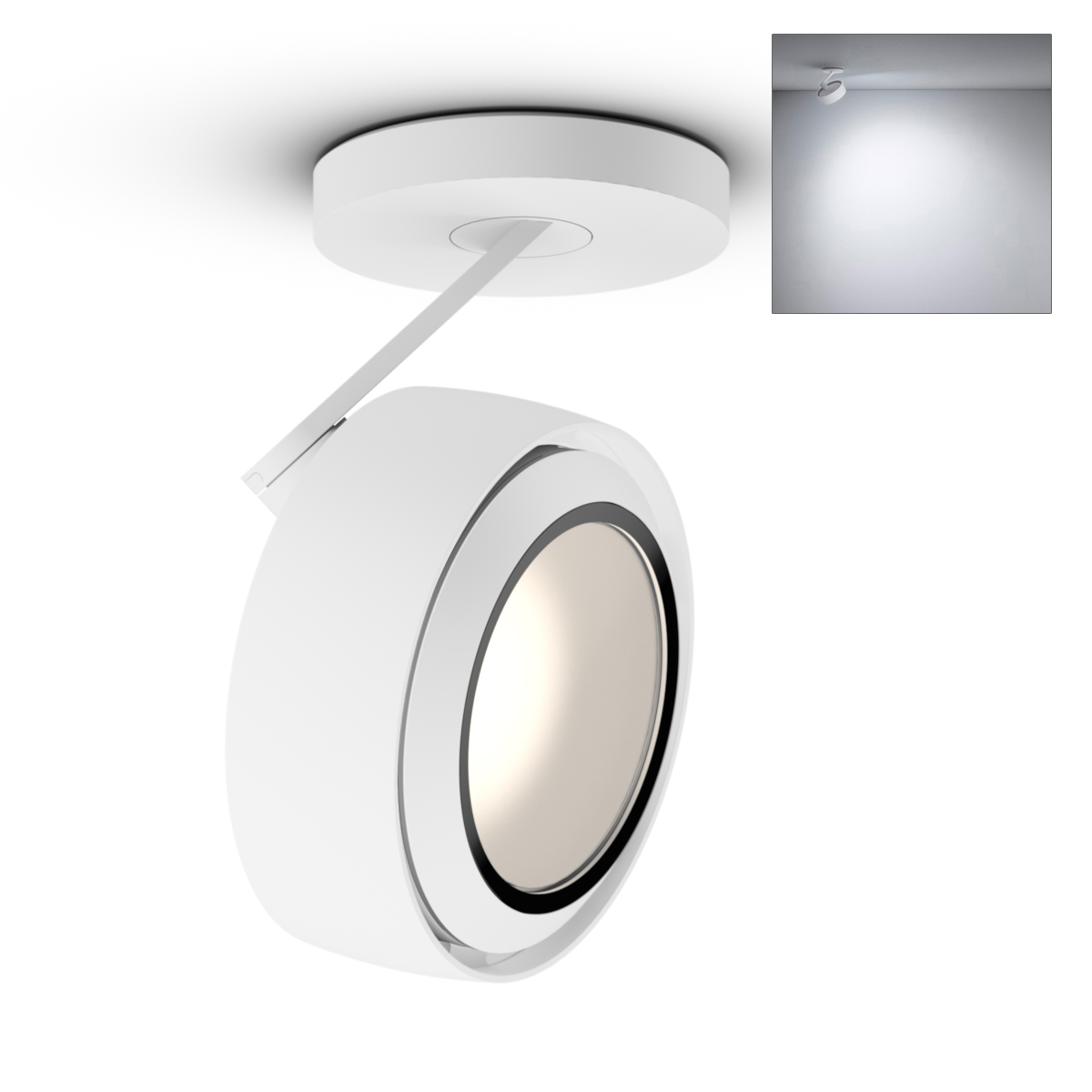 Più R alto 3d Volt B Deckenstrahler, 2700 K