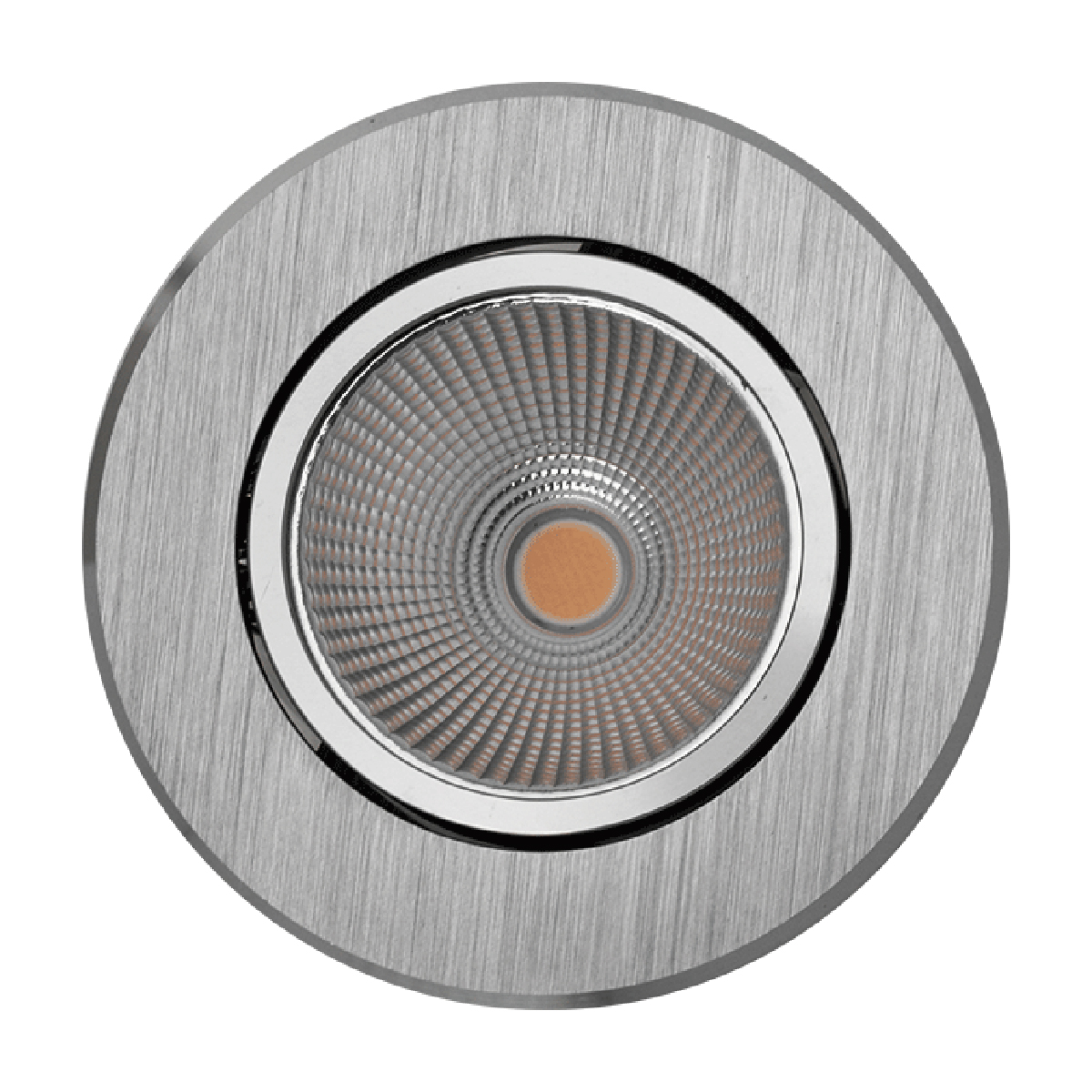 Brushed aluminum, polished