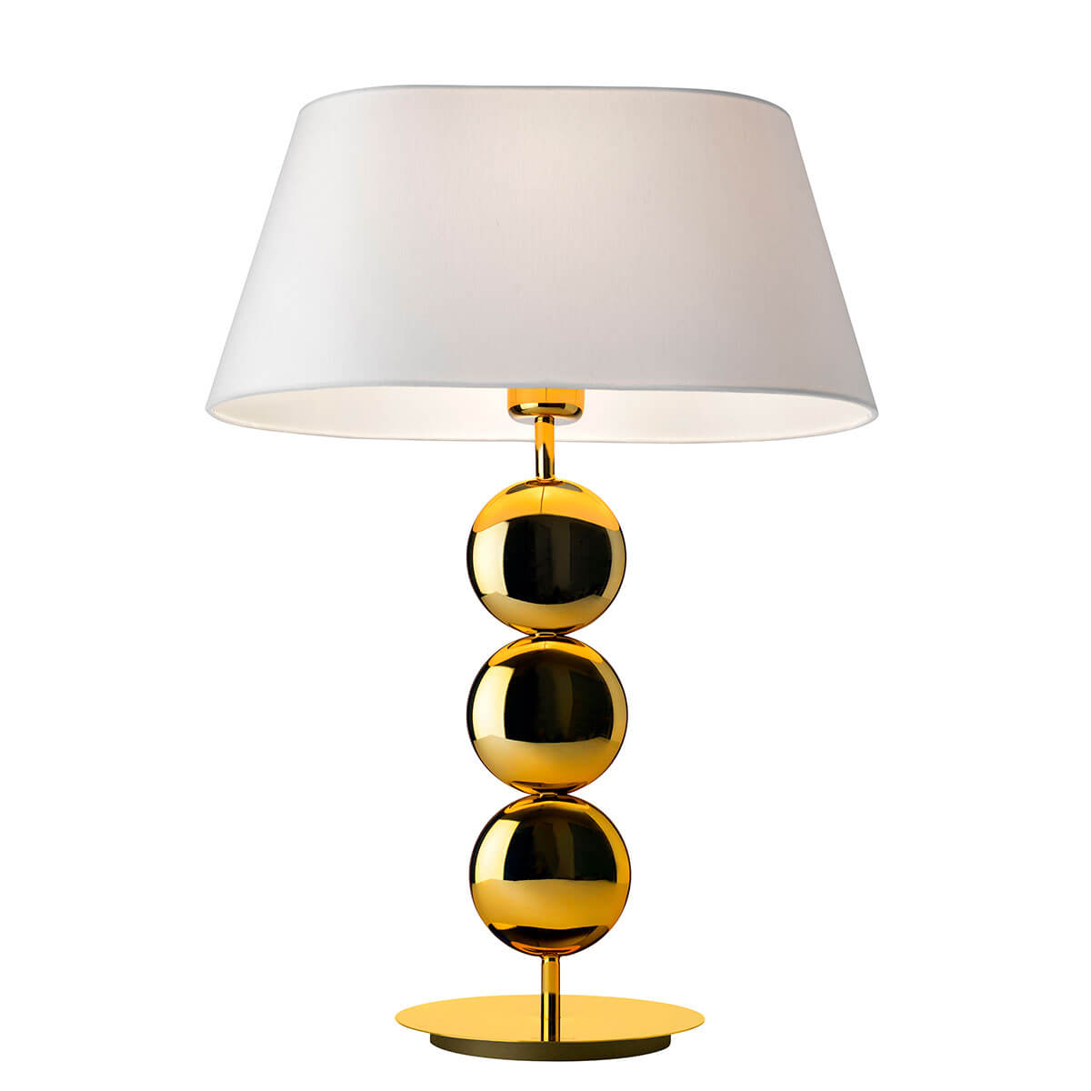 Body: gold, fabric shade: white