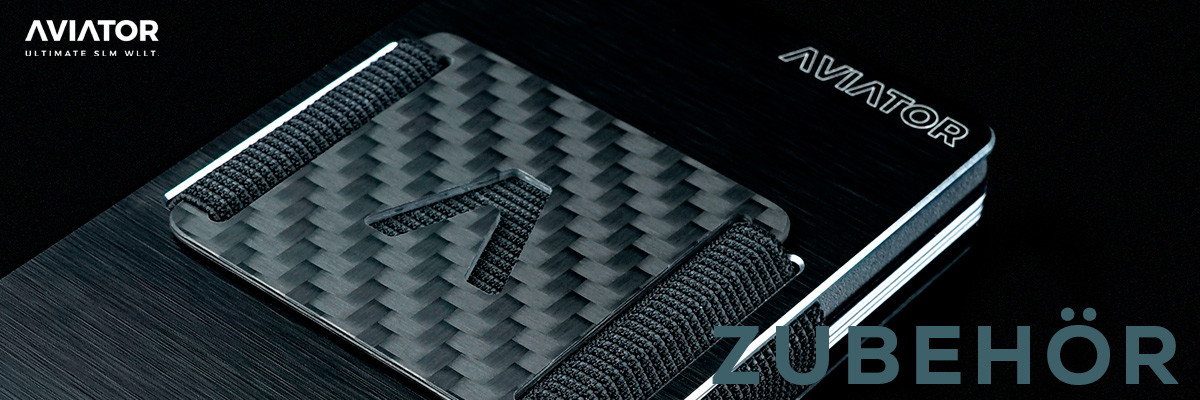 Kategoriebanner Marke Aviator Wallet Zubehör