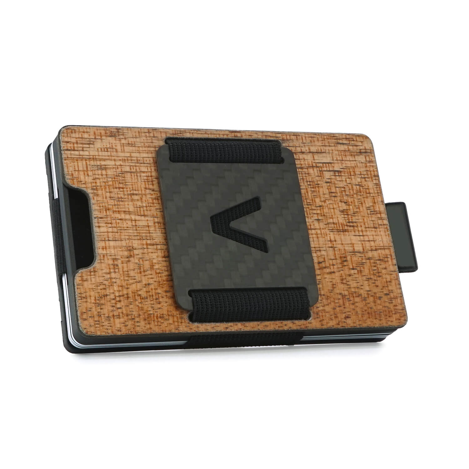 Wood x Carbon Fiber Slide Slim Wallet Geldbörse