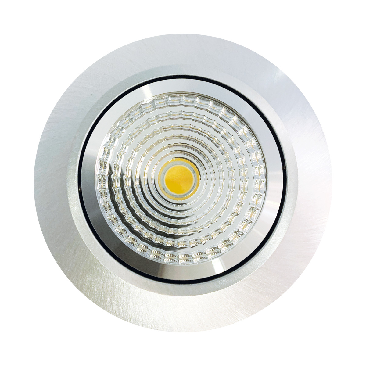 Brushed aluminum, polished