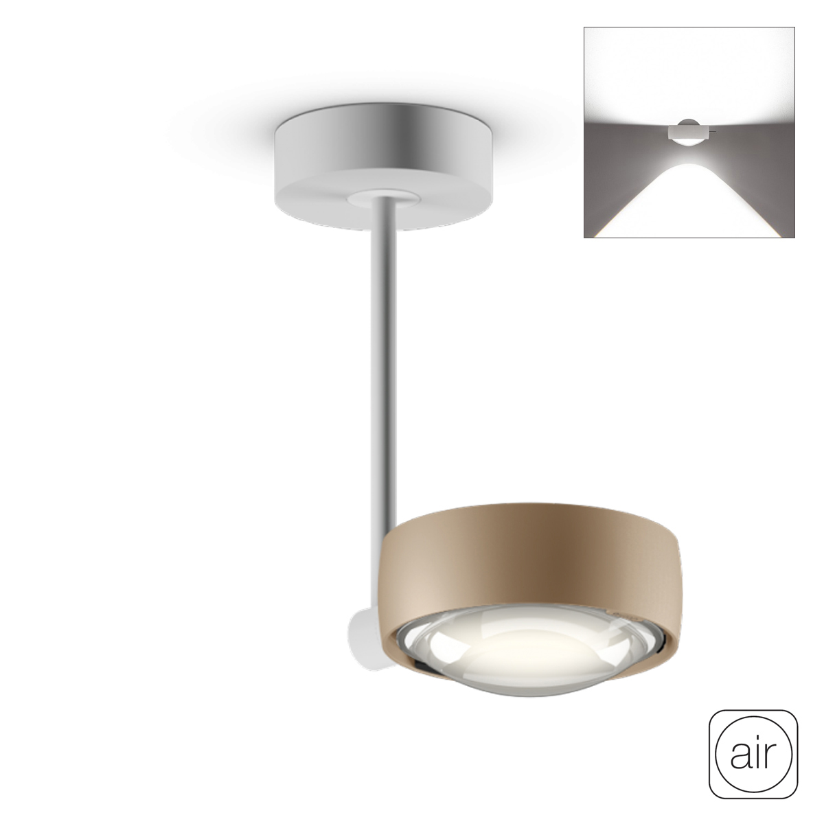 Sento E faro up "air" LED Deckenleuchte, 2700 K, 20 cm