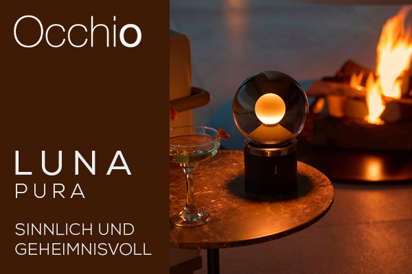 Die Occhio Luna Pura LED Akkuleuchte vereint sinnliches Design mit innovativer Lichttechnik – perfekt für stimmungsvolle Innenbeleuchtung.