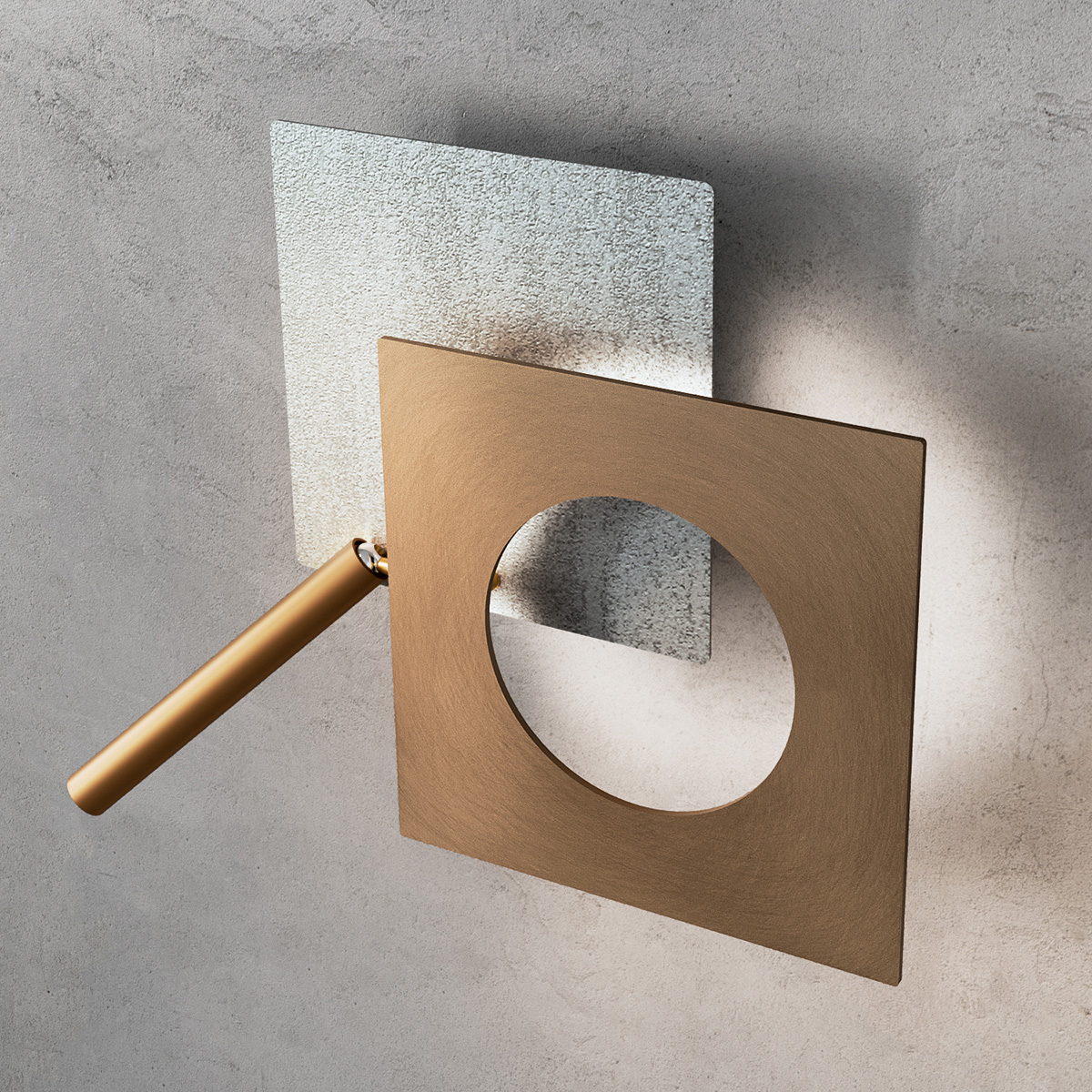 Silver / satin brass