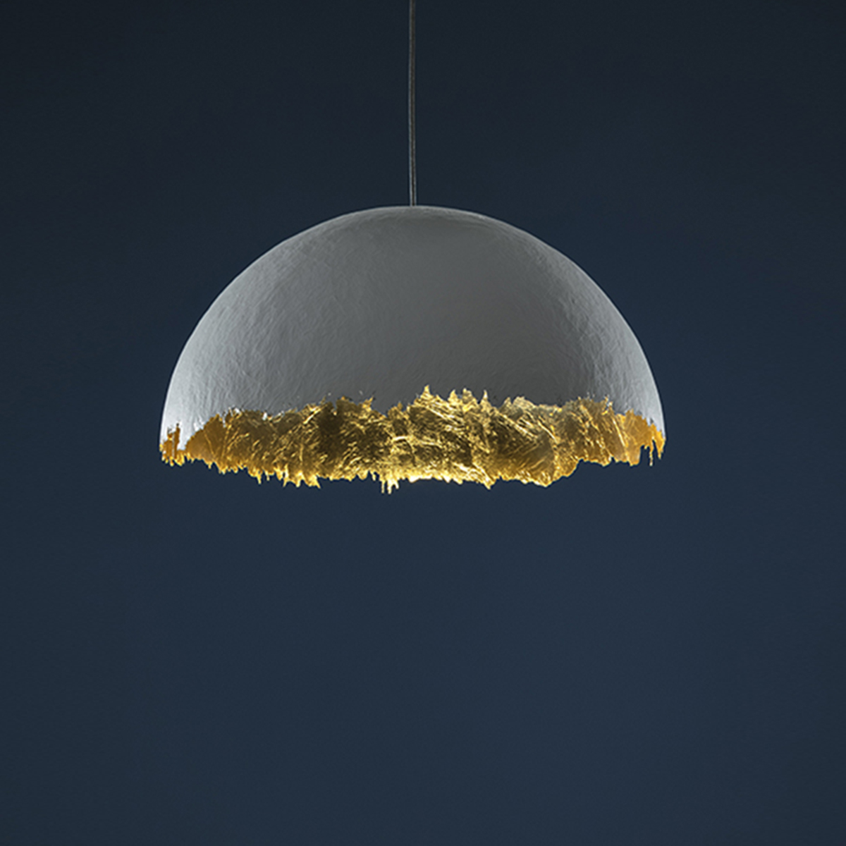 Ø: 100 cm, shade: white / gold