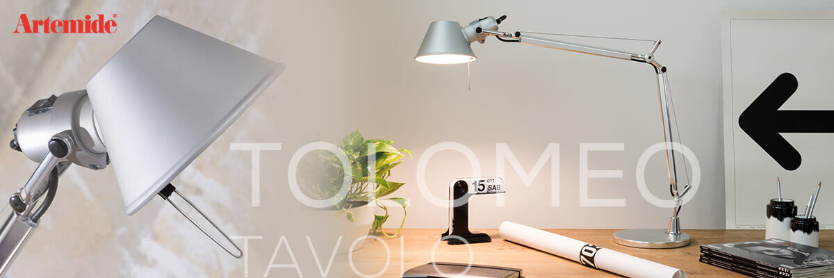 Kategoriebanner Marke Artemide Tolomeo Tavolo