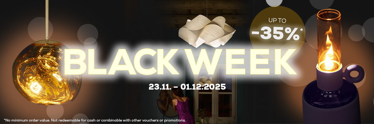 Black Week 2025 lighting sale: Shop designer lamps with up to 35% off online at Leuchtenland.com