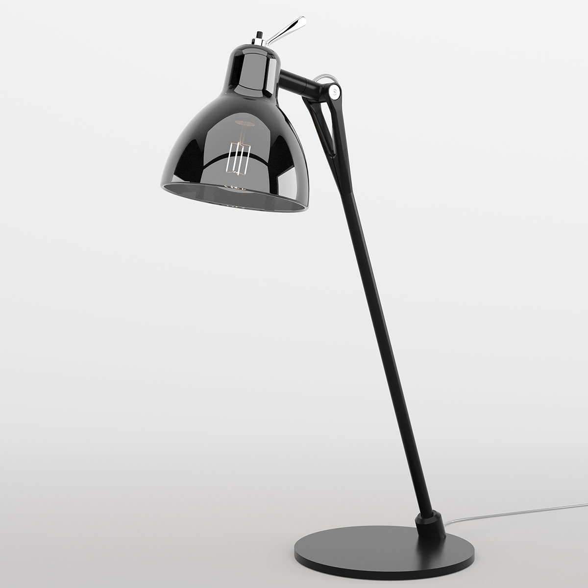 black metallic / smoke