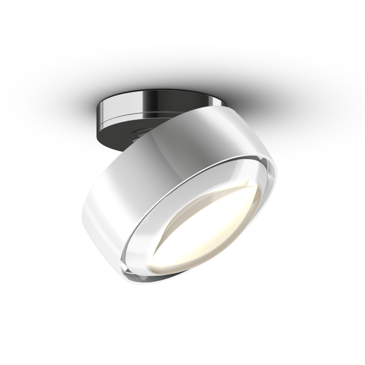 glossy white / chrome