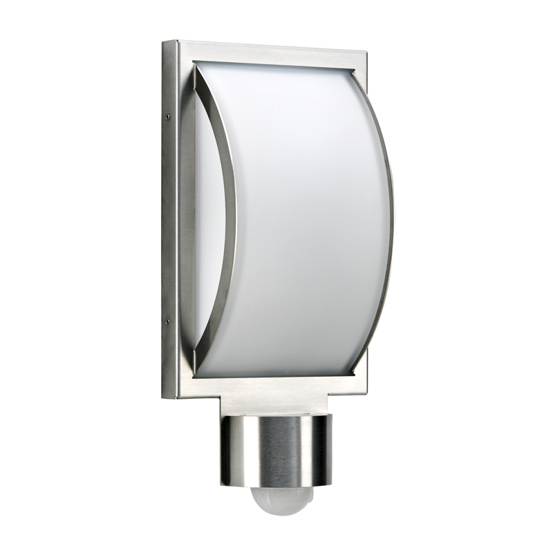 Stainless steel, with motion detector