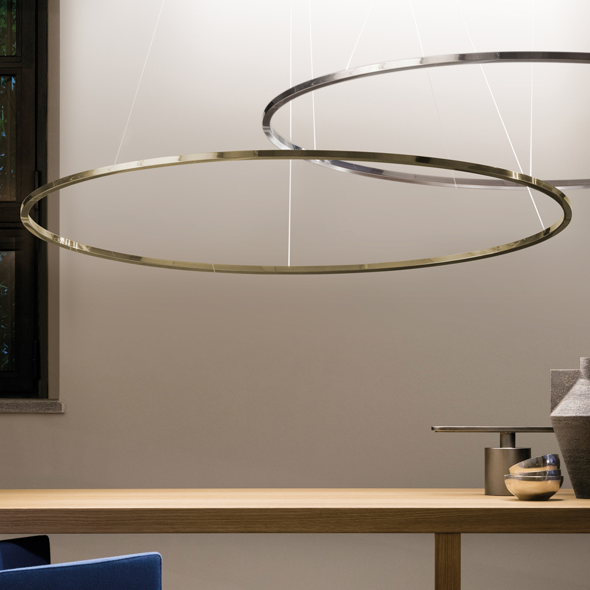 uplight, golden polished