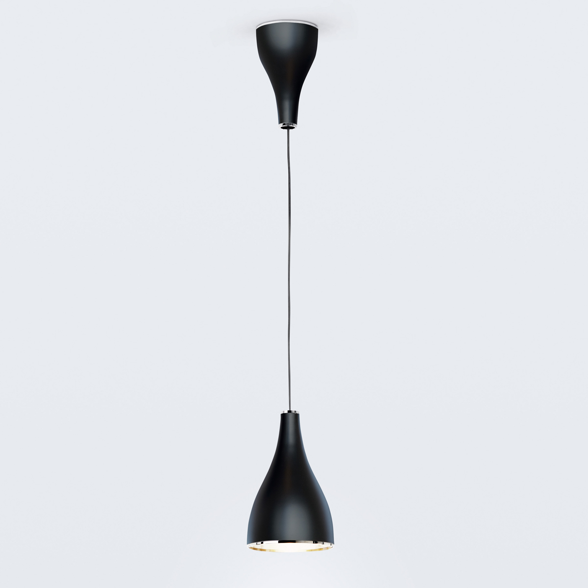 L, Ø: 16 cm, black lacquered