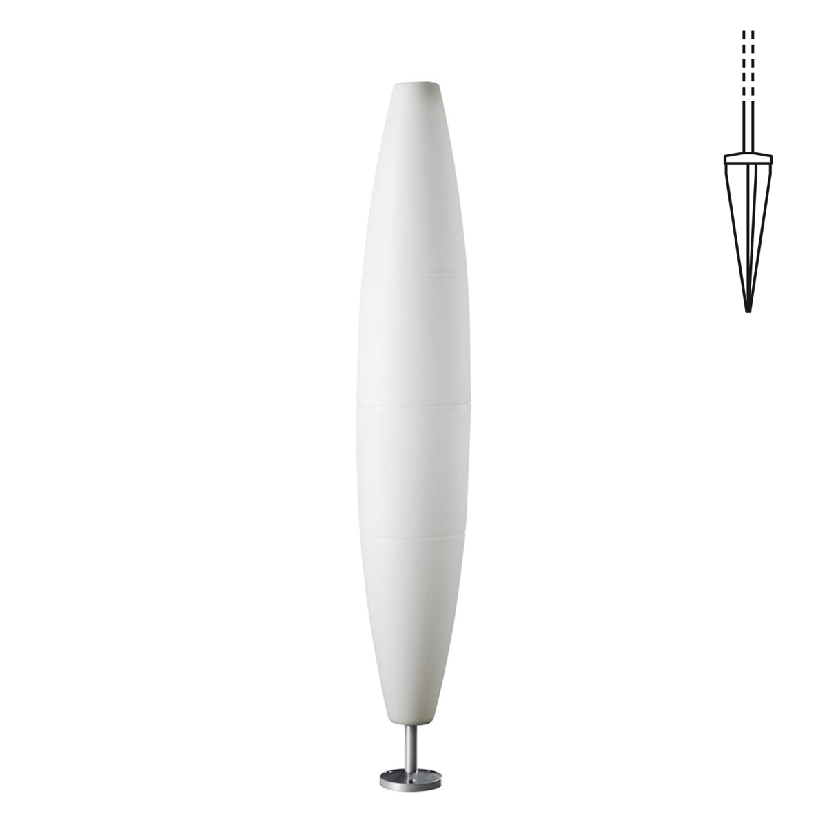 Erdspieß, bianco (weiß)